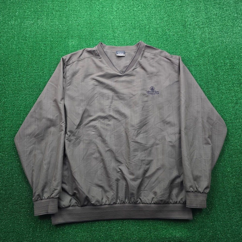 Nike Golf Windbreaker Jacket‎ Mens XL Brown Pullover Hearthstone Country Club